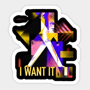 Freddie Mercury I WANT IT ALL Sticker